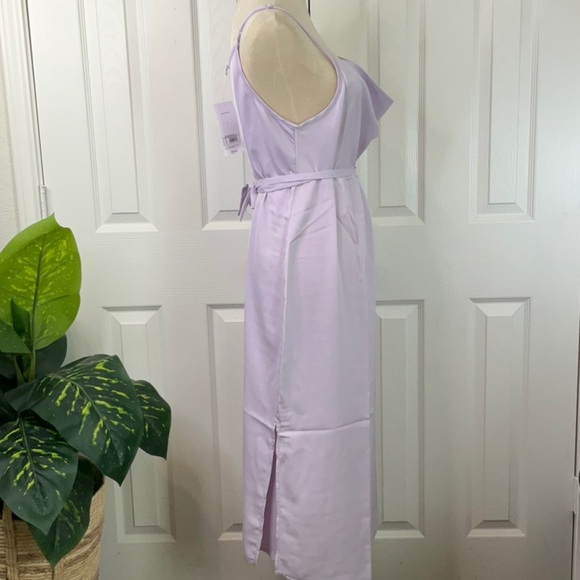 Isabel Maternity Ingrid+ Isabel Lavender Polyester Adjustable Strap Dress Size L - Picture 10 of 10